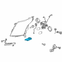 OEM Cadillac SRX Hid Headlamp Components Diagram - 22785848