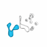 OEM 2012 Chevrolet Corvette Drive Belt Diagram - 12637321