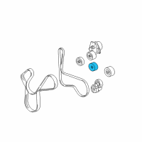 OEM 2013 Chevrolet Corvette Tensioner Pulley Diagram - 12598654