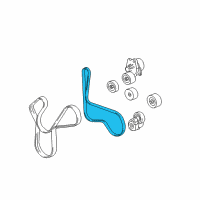 OEM Chevrolet Corvette AC Belt Diagram - 12627522