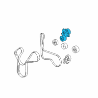 OEM 2013 Chevrolet Corvette Serpentine Tensioner Diagram - 12623061