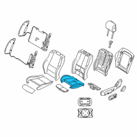 OEM BMW M340i xDrive Foam Part, Sports Seat Diagram - 52-10-6-994-373