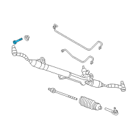 OEM Oldsmobile Bravada Gear Assembly Mount Bolt Diagram - 11589362