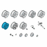 OEM 2018 Ford F-350 Super Duty Wheel, Alloy Diagram - HC3Z-1007-K