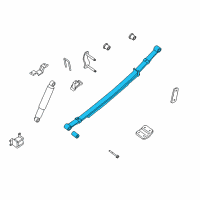 OEM 2021 Nissan Frontier Spring Assembly Leaf, Rear Diagram - 55020-EB00A