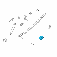 OEM 2013 Nissan Frontier Rear Spring Seat Assembly Lower Diagram - 55054-EB000