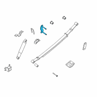 OEM 2016 Nissan Frontier Shackle Assy-Rear Spring Diagram - 55220-EB000