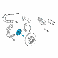 OEM 2016 Ford Expedition Front Hub & Bearing Diagram - FL1Z-1104-G