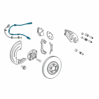 OEM Ford F-150 Front Speed Sensor Diagram - 9L3Z-2C204-A