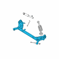 OEM Nissan Sentra Beam Complete-Rear Suspension Diagram - 55501-ET000