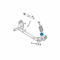 OEM 2011 Nissan Sentra Rear Spring Seat-Rubber Lower Diagram - 55032-ET00B