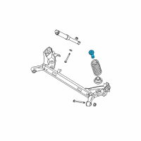 OEM 2008 Nissan Sentra Rear Spring Seat-Rubber Upper Diagram - 55034-ET000