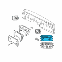 OEM 2003 Dodge Durango Air Conditioning And Heater Control Diagram - 55056250AE