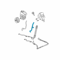 OEM Buick Rendezvous Hose Asm-P/S Fluid Reservoir Outlet Diagram - 10313825