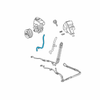 OEM 2006 Buick Rendezvous Hose Asm-P/S Fluid Reservoir Inlet Diagram - 10398396