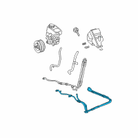 OEM 2005 Buick Rendezvous Hose Asm-P/S Fluid Cooling Diagram - 15818461