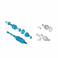 OEM Toyota Matrix Axle Assembly Diagram - 42340-01010