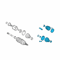 OEM 2013 Toyota Matrix Boot Kit Diagram - 04429-01010