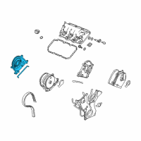 OEM 2011 Honda Odyssey Plate Assembly, Rear Timing Belt Back Cover Diagram - 11870-RCA-A00