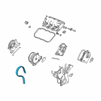 OEM 2017 Honda Pilot Belt, Timing 197Yu Diagram - 14400-R9P-A01