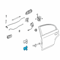 OEM 1995 Acura Integra Hinge, Left Rear Door (Lower) Diagram - 67960-S01-A01ZZ