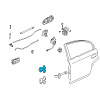 OEM 1993 Honda Civic Hinge, Right Rear Door (Upper) Diagram - 67910-S01-A01ZZ