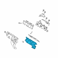 OEM Ford Police Interceptor Sedan Exhaust Manifold Diagram - AA5Z-9431-A