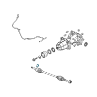 OEM 2015 Ford Fusion Axle Assembly Clip Diagram - -W715448-S439