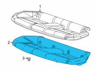 OEM Cadillac CT5 Seat Cushion Pad Diagram - 84867268