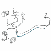 OEM BMW 530e xDrive Suction Line, Underfloor Diagram - 64-53-9-342-892