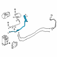 OEM 2018 BMW 530e Refrigerant Line, Double Pipe Diagram - 64-53-9-324-798