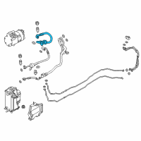 OEM BMW 530e xDrive SUCTION PIPE EVAPORATOR-COMP Diagram - 64-53-9-109-970