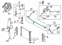 OEM 2022 Kia K5 Hose Assembly-DEGASING Diagram - 254E0L3000