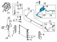 OEM Kia K5 Reservoir Tank Assembly Diagram - 25430L2000