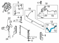 OEM 2022 Hyundai Sonata Hose Assembly-Radiator, UPR Diagram - 25414-L1250