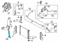 OEM 2022 Kia Sorento Hose Assy-Water Diagram - 254632M800