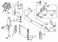 OEM 2020 Hyundai Sonata Hose Assembly-Water Diagram - 25450-L1200