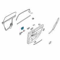 OEM Hyundai Equus Switch Assembly-Rear Power Seat, LH Diagram - 89791-3N000