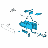 OEM Chevrolet Silverado 1500 Console Assembly Diagram - 84288062