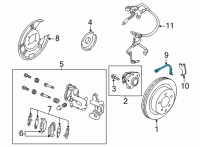OEM Nissan Rogue Hose Assy-Brake, Rear Diagram - 46210-6RR0D