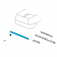 OEM 2013 Honda Ridgeline Garnish Assy., Tailgate Top *NH533* (BUMPER DARK GRAY) Diagram - 74895-SJC-A00ZB