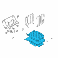 OEM 2003 Nissan Frontier Cushion Assembly Rear Seat Diagram - 88300-9Z513