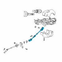 OEM 2001 Jeep Wrangler Steering Column Diagram - 55315014AB