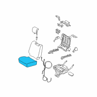 OEM 2007 Toyota Yaris Seat Cushion Diagram - 71601-52B10-C3