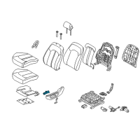 OEM 2017 Hyundai Sonata Switch Assembly-Power Front Seat LH Diagram - 88195-C1500