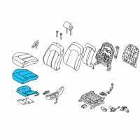 OEM 2019 Hyundai Sonata Pad Assembly-Front Seat Cushion Driver Diagram - 88151-C1050