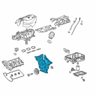 OEM Chevrolet Front Cover Diagram - 12673690