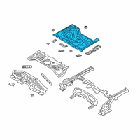 OEM 2020 Hyundai Venue Panel Assembly-Rear Floor, RR Diagram - 65513-K2000