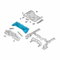 OEM 2020 Hyundai Venue Panel-Rear Floor Diagram - 65511-K2000