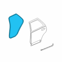 OEM 2007 Cadillac SRX Surround Weatherstrip Diagram - 19169085